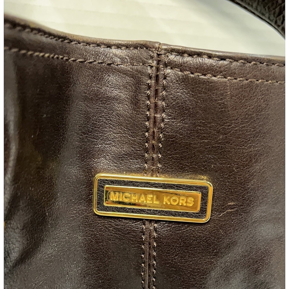 Pre-Loved Stunning Designer Michael Kors Collection Leather Satchel Purse Bag - Picture 7 of 9